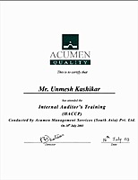 Internal HACCP Auditor