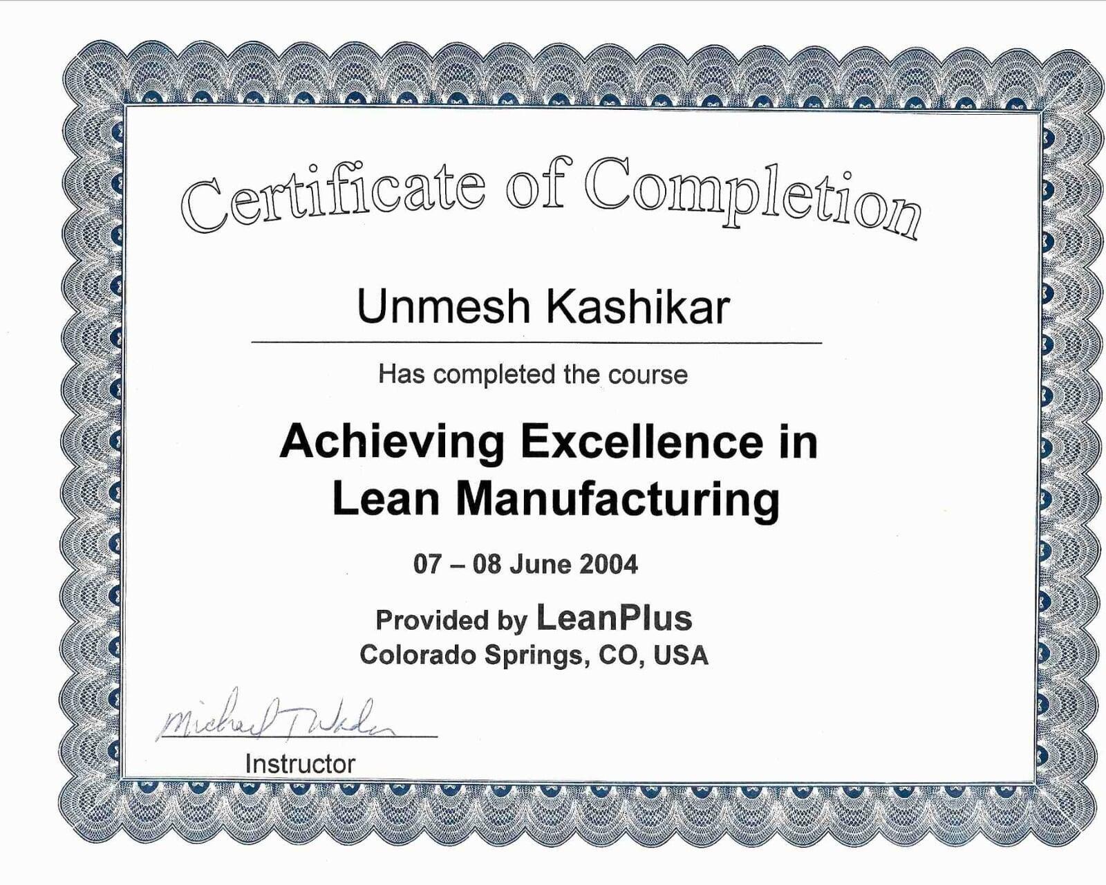 Lean Manufacturing