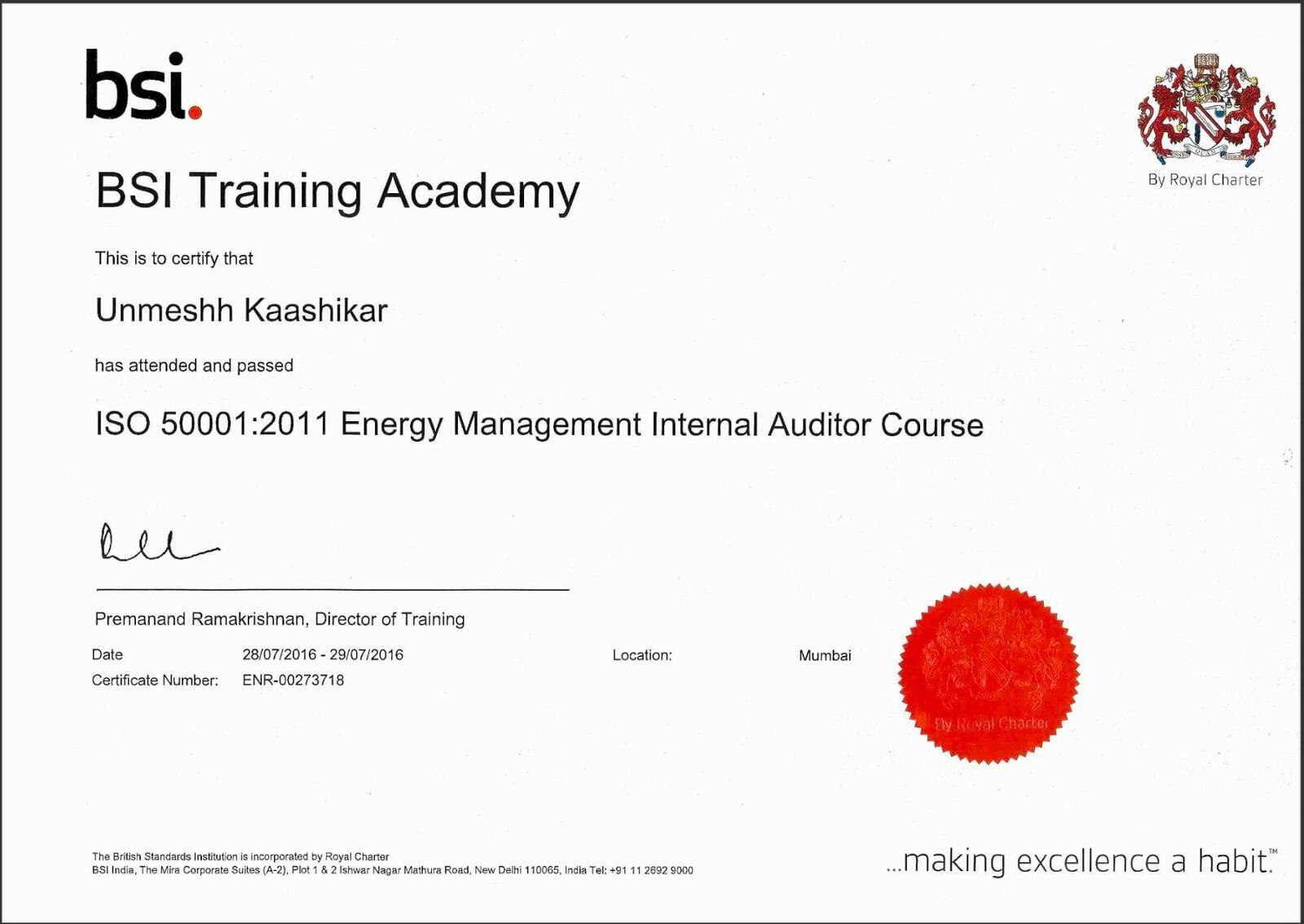 Internal Energy Auditor